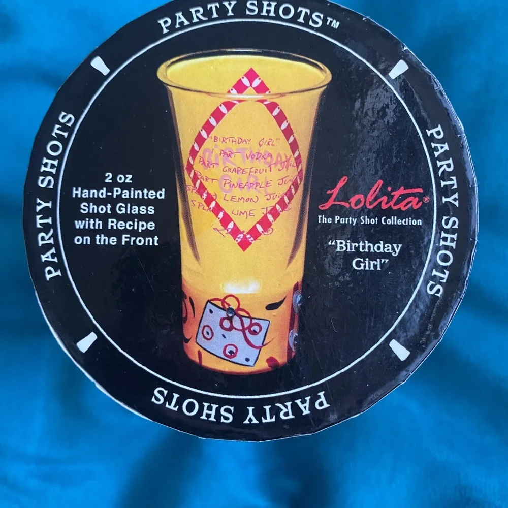 💖3/$21💖 NEW Lolita Birthday Girl Shot Glass - Vibrant Yellow and Pink